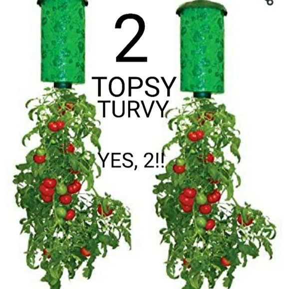 2 (TWO) ๐
*NWT* ~TOPSY TURVY~ UPSIDE DOWN PLANTERS